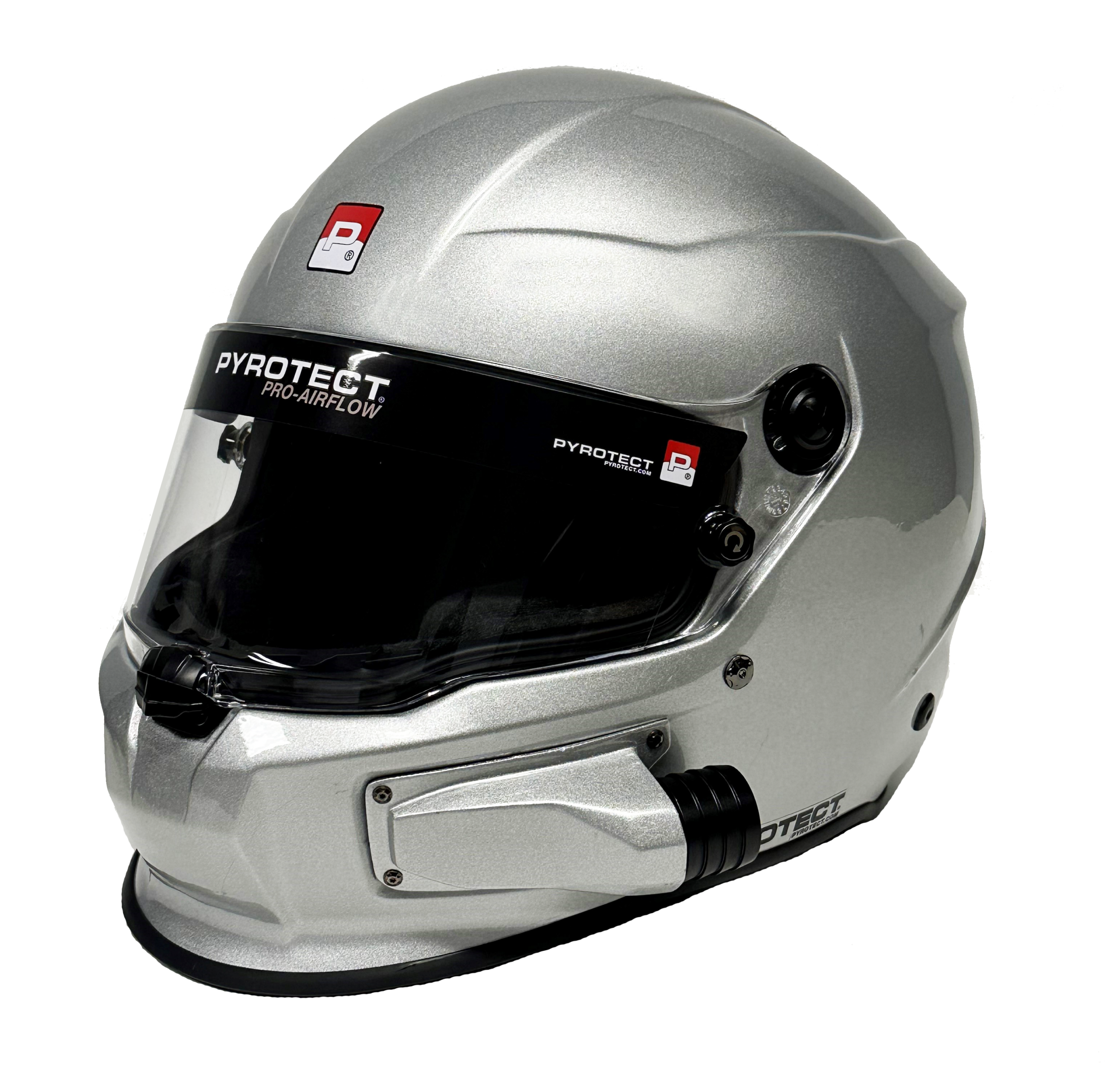HS957 PRO AIR VORTEX DB SIDE FORCED AIR Pro Air Vortex DB SFA Helmet, SA2020, Silver - Image 1