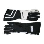 Sport Reverse Stitch 2 Layer SFI-5 Gloves, Black-White