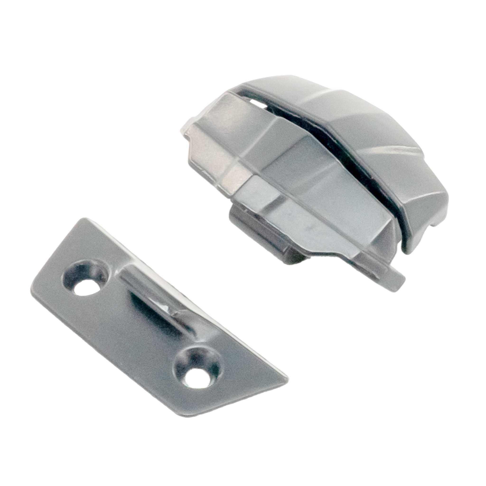 Front-Helmet-Shield-Latch-Flat-Titanium.png Helmet Shield Front Latch for SA2020 Helmets - Image 1