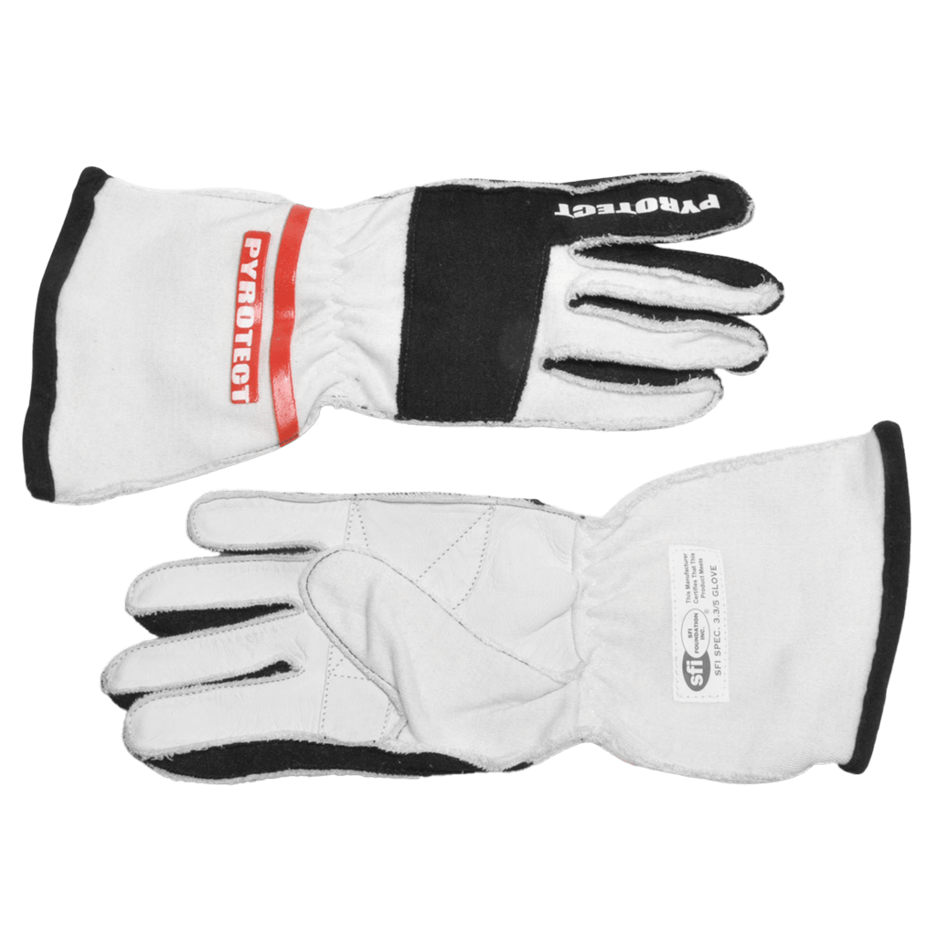 Pro-Reverse-Stitch-Gloves-White-Custom-1-1-2.png Pro Reverse Stitch 2 Layer SFI-5 Gloves-White/Black - Image 1