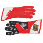 Pro One Reverse Stitch 2 Layer FIA Gloves-Red/Black