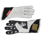 Pro One Reverse Stitch 2 Layer FIA Gloves-White/Black
