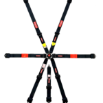 SFI 6 Point Cam Lock Endurance Harness with Light Weight Adjusters 2" Shoulder 2" Belt