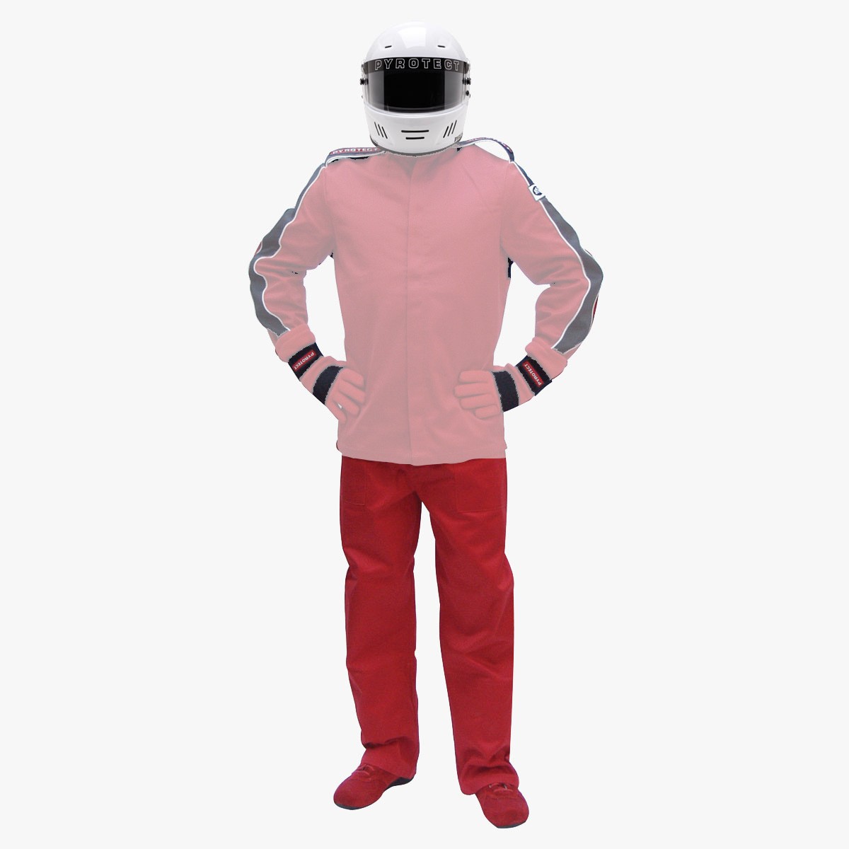 SMDX-2pcs-Pants-Red SMDX Two Piece 1-Layer Pants-Red - Image 1